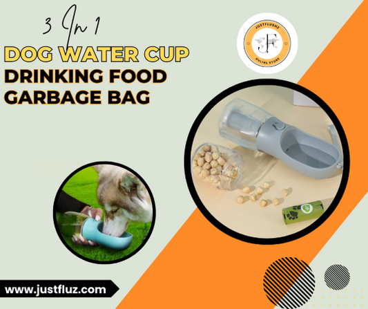 Dog Water Cup Drinking Food Garbage Bag Three-in-one Portable Small Multi-functional Pet Cups Pets Supplies