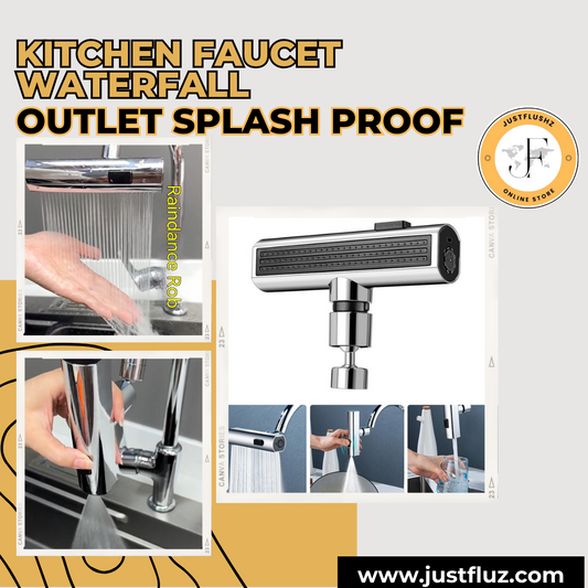 Kitchen Faucet Waterfall Outlet Splash Proof Universal Rotating Bubbler Multifunctional Water Nozzle Extension Kitchen Gadgets