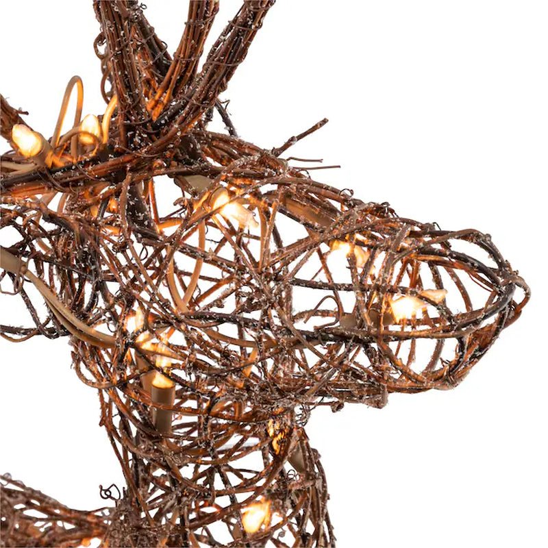 35-In Reindeer Free Standing Decoration with White Incandescent Lights