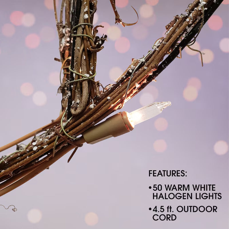 35-In Reindeer Free Standing Decoration with White Incandescent Lights
