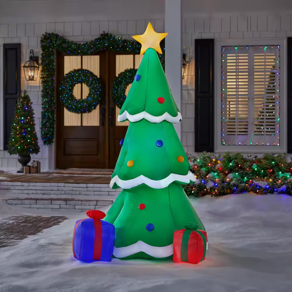 6.5 Ft. LED Tree with Gift Boxes Christmas Airblown Inflatable
