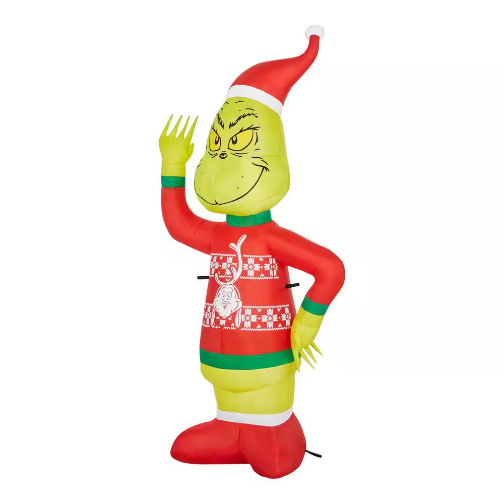 4 Ft. LED Grinch in Max Sweater Christmas Airblown Inflatable