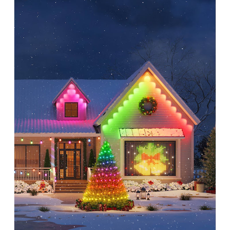 200-Count 62-Ft Multi-Function Multicolor LED Plug-In Christmas String Lights Timer