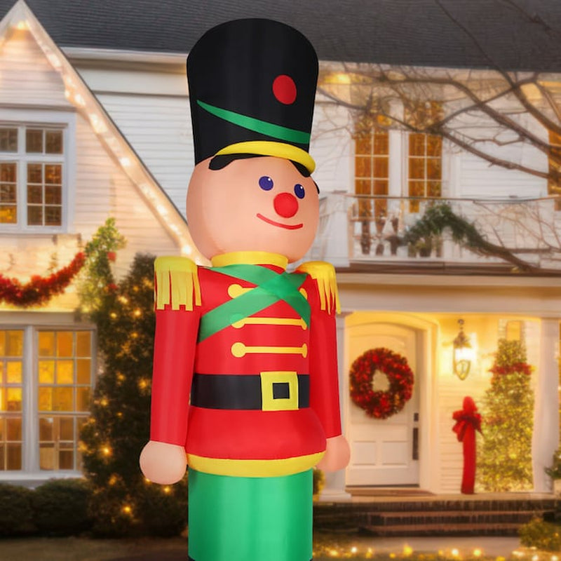 12-Ft Lighted Nutcracker Christmas Inflatable