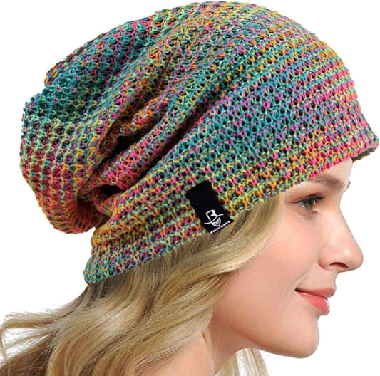 HISSHE Women'S Slouchy Beanie Knit Beret Skull Cap Baggy Winter Summer Hat B08W
