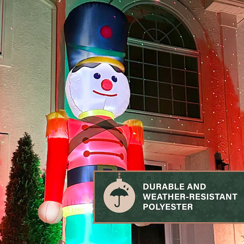 12-Ft Lighted Nutcracker Christmas Inflatable