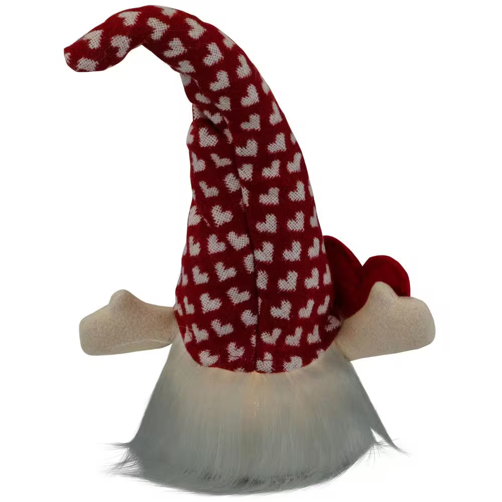 13 In. Lighted Girl Valentine'S Day Gnome with Love Heart