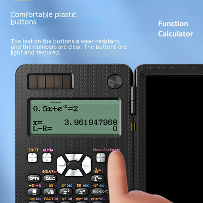 2-in-1 Foldable Scientific Calculator and Handwriting Tablet