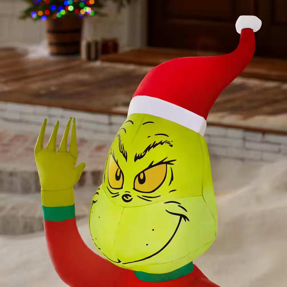 4 Ft. LED Grinch in Max Sweater Christmas Airblown Inflatable