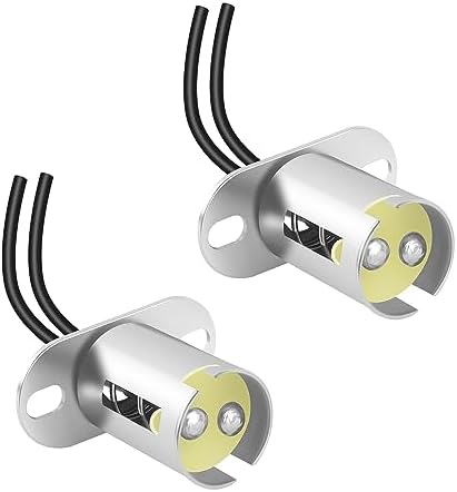 2PCS 1157 Bulb Socket,BAY15D Car Light Bulb Socket Adapter with 2 Wire Connectors,1157 LED Bulb Socket for Turn Signal Light/Brake Light/Tail Lights of Car Truck(BAY15D)