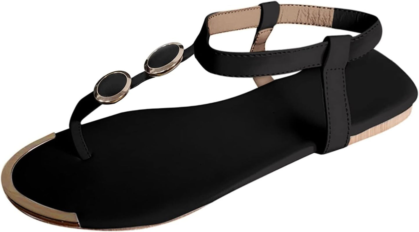 Slip on Open Toe Buckle Belt Platform Casual Summer Beach Sandals Shoes Wedge Sandals for Women