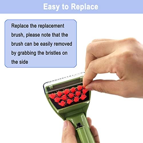 1400B Little Green 3" Tough Stain Brush Tool Replacement for Bissell Little-Green Upright & Portable Carpet Cleaners for 1400B 1425 1400W 1400 1844 2290A Series, Green,1 Brush,2 Replacement brushes