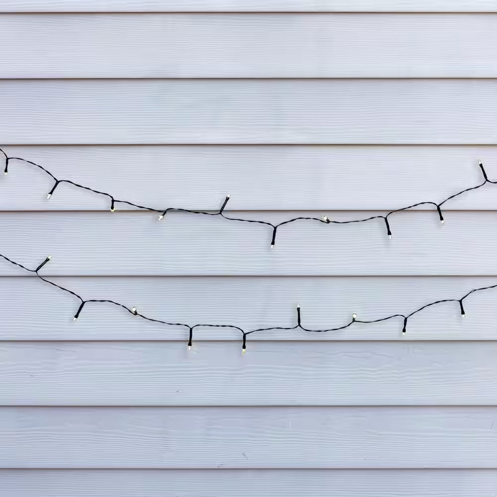 33 Ft. 100-Light White Solar String