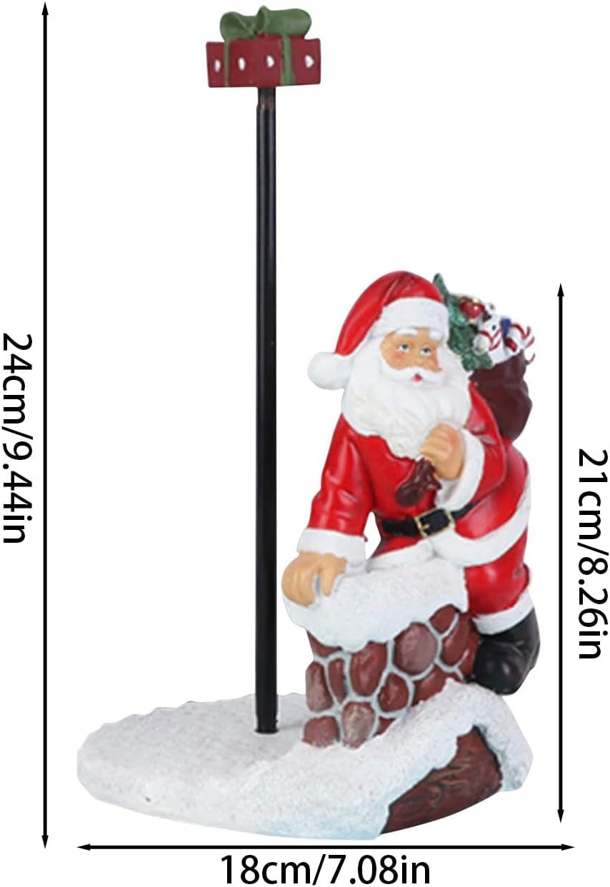 Christmas Paper Towel Holder,Santa Resin Ornament Decorative Dining Tables,Kitchen Roll Holder,Christmas Figurine Countertop Roll Dispenser Big Sale Flash Deal Cheap Item under 2 Dollar