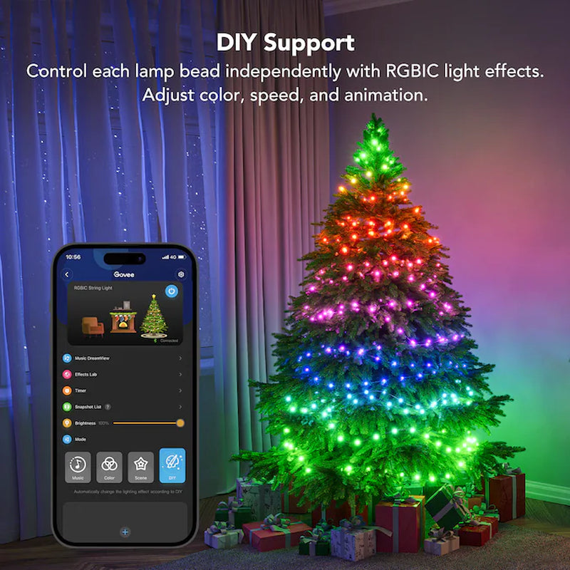 200-Count 62-Ft Multi-Function Multicolor LED Plug-In Christmas String Lights Timer