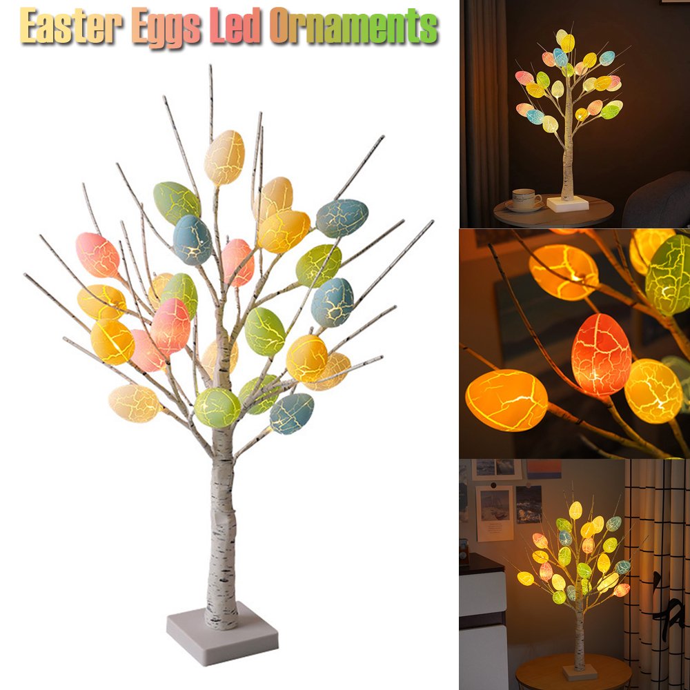 Easter Birch Tree LED Light Decoration