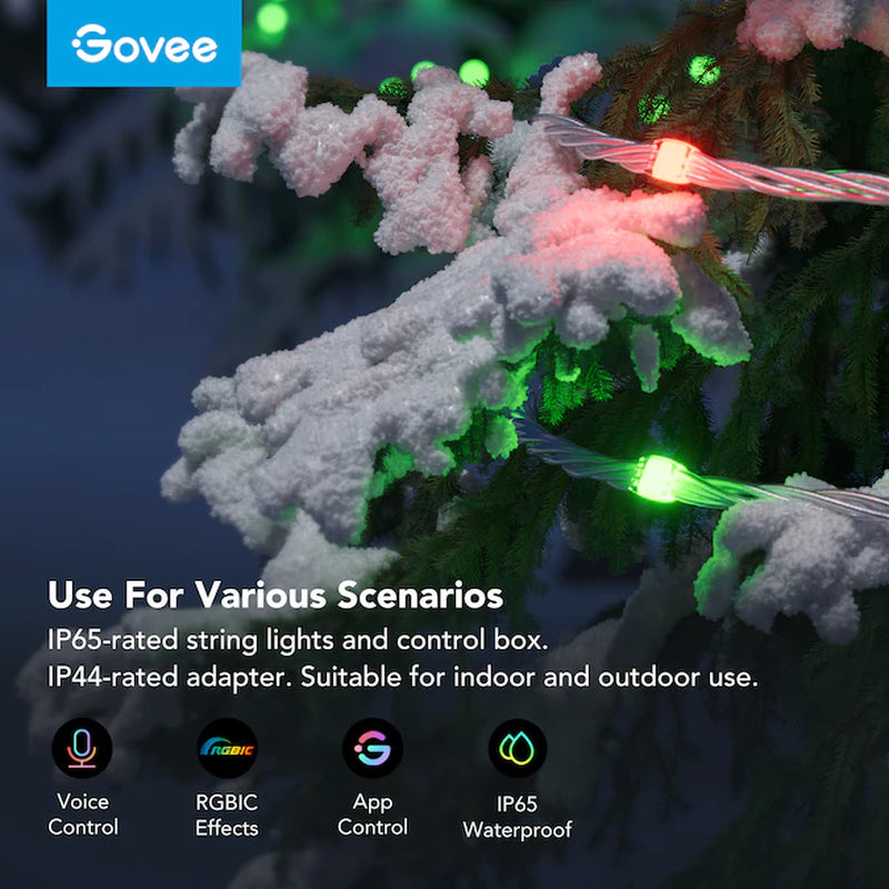 200-Count 62-Ft Multi-Function Multicolor LED Plug-In Christmas String Lights Timer