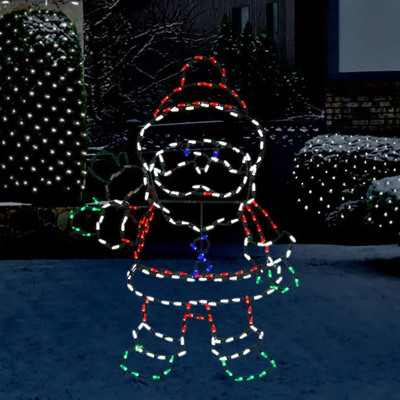 48-In Santa Yard Decoration with Multicolor LED Lights