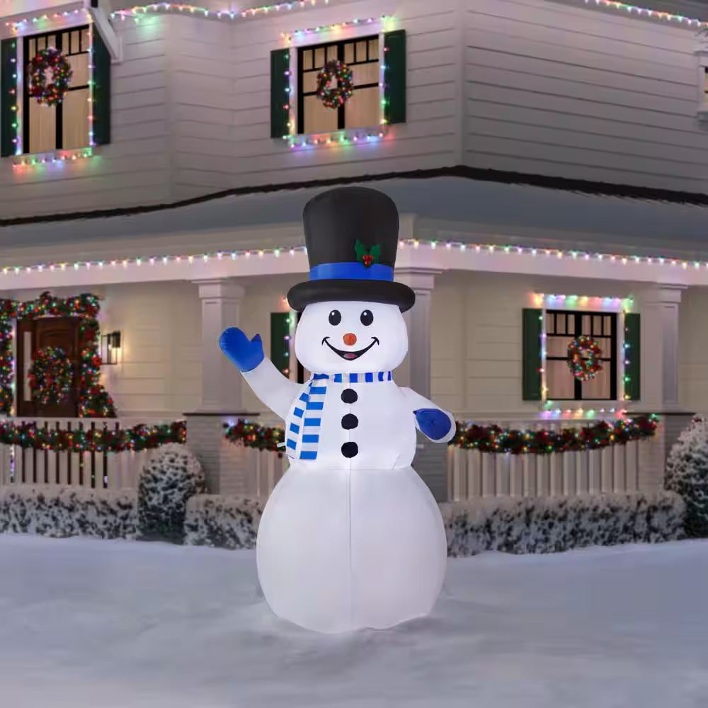 9 Ft. Giant-Sized LED Snowman Christmas Airblown Inflatable