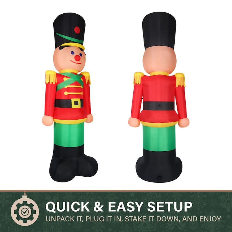 12-Ft Lighted Nutcracker Christmas Inflatable