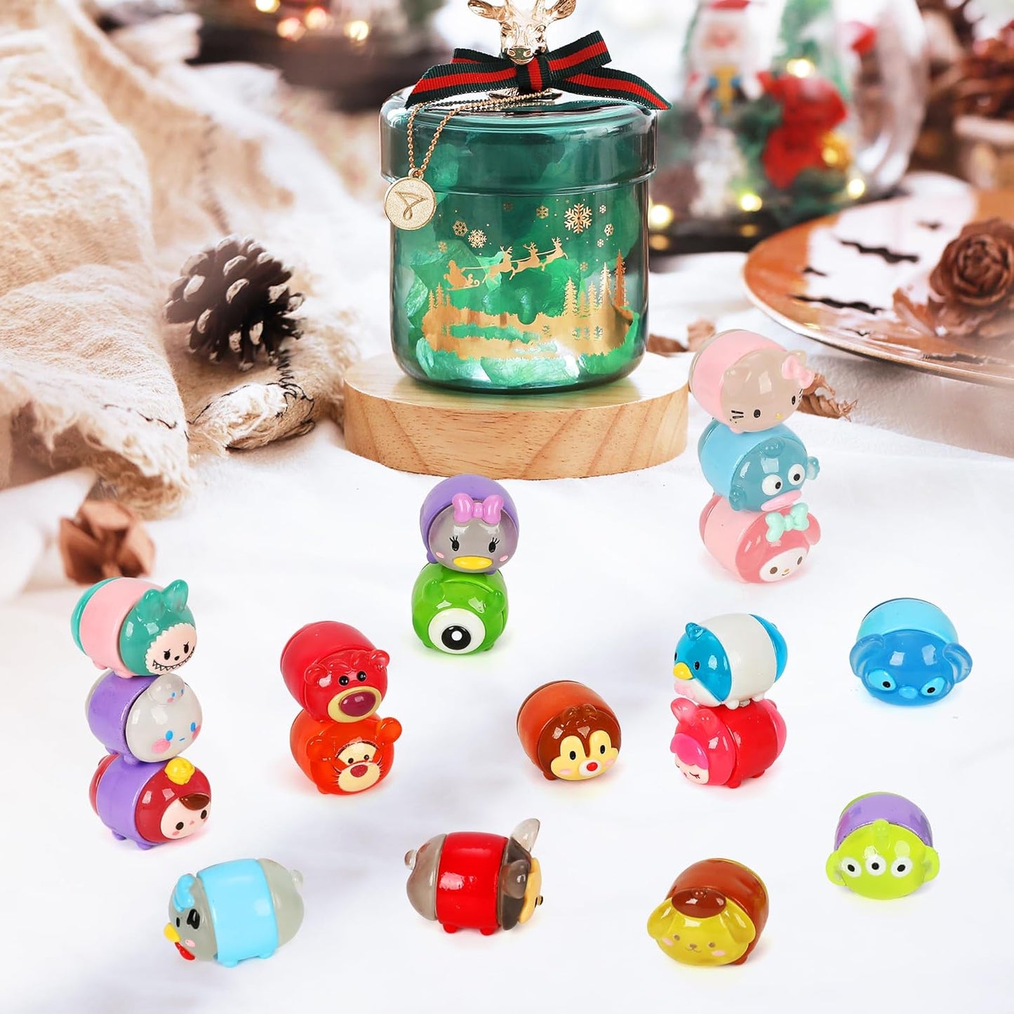 Christmas Advent Calendar 2024 Holiday Countdown Calendars Xmas Surprises, with 24 Collectible Figures Party Favors for Boys Girls Kids 24 Exclusive Items Christmas Vacation Gifts Decor