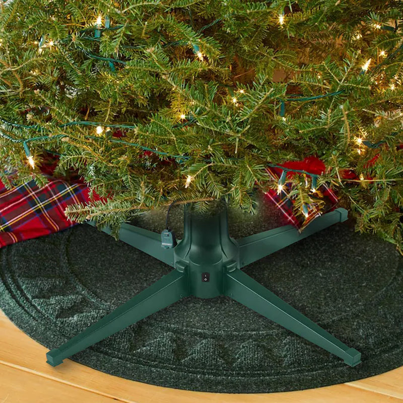 14.3-In Metal Rotating 7.5-Ft Tree Stand
