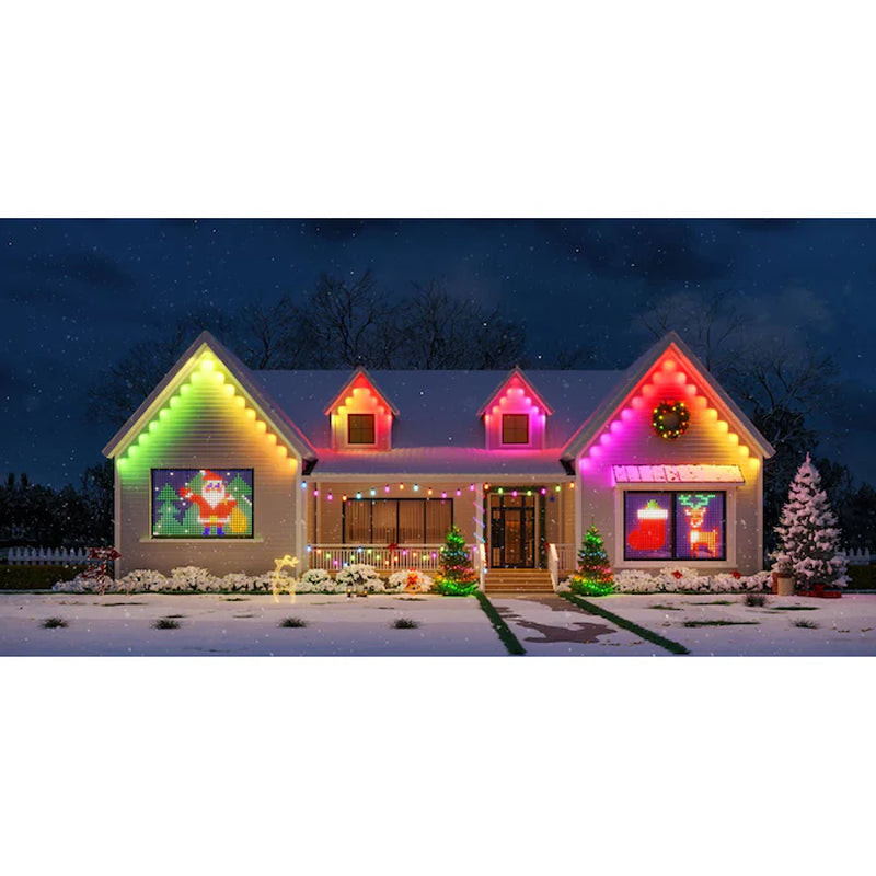 200-Count 62-Ft Multi-Function Multicolor LED Plug-In Christmas String Lights Timer