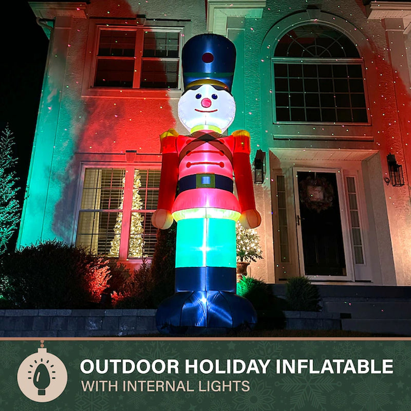 12-Ft Lighted Nutcracker Christmas Inflatable