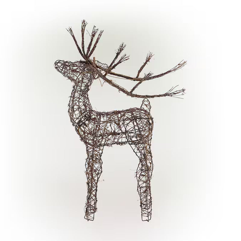35-In Reindeer Free Standing Decoration with White Incandescent Lights