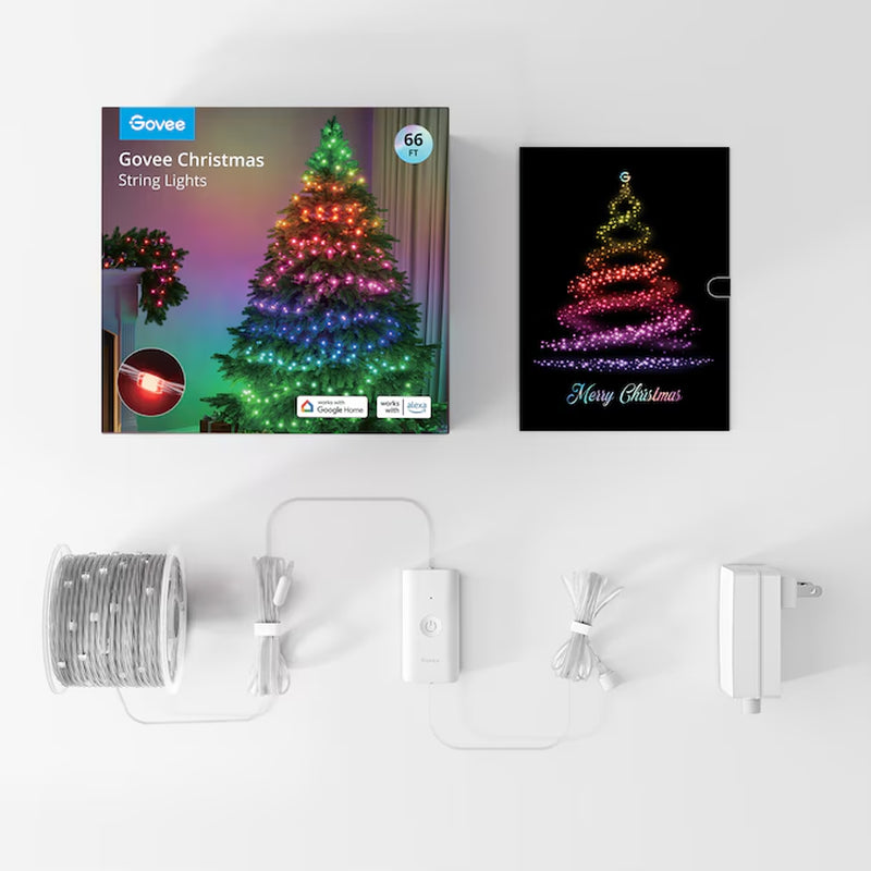 200-Count 62-Ft Multi-Function Multicolor LED Plug-In Christmas String Lights Timer