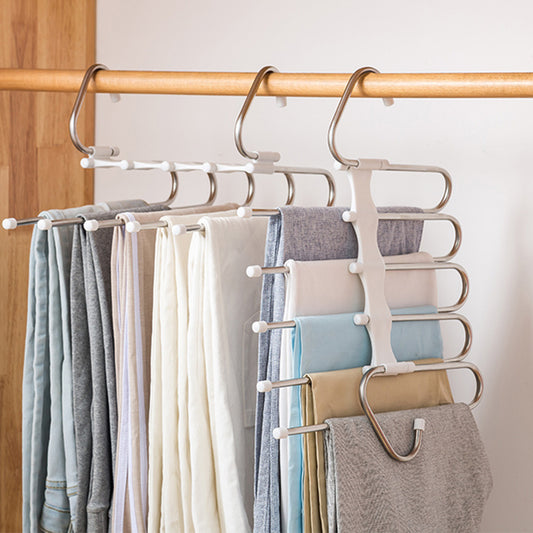 5-in-1 Wardrobe Hanger for Multi-functional Clothes Organization