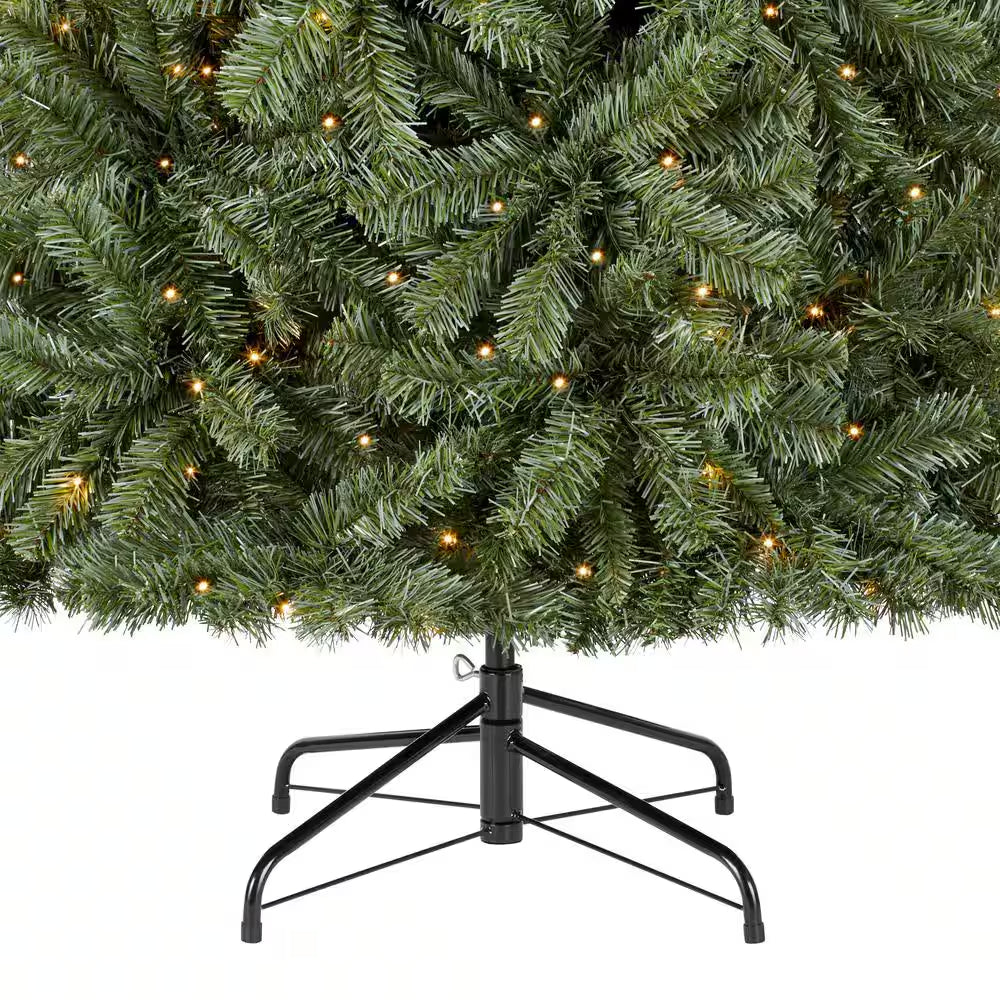 6.5 Ft. Pre-Lit LED Festive Pine Artificial Christmas Tree T2