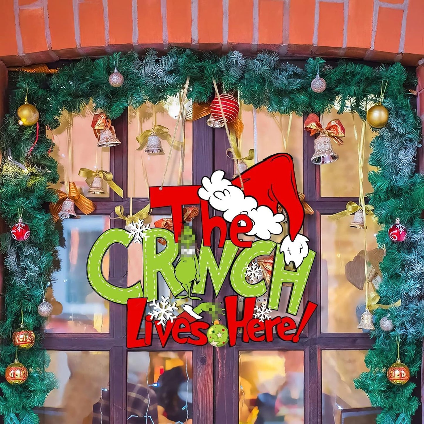 Christmas Decorations Hanging Sign - Christmas Wooden Door Sign Thief Stole Decor for Holiday Xmas Door Wall Tree Decorations Indoor Outdoor