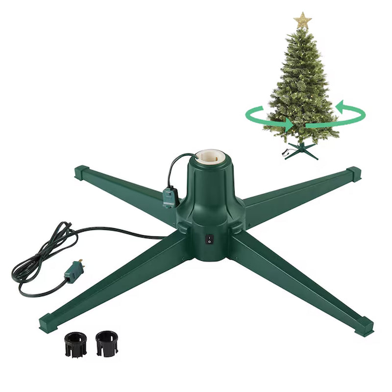 14.3-In Metal Rotating 7.5-Ft Tree Stand