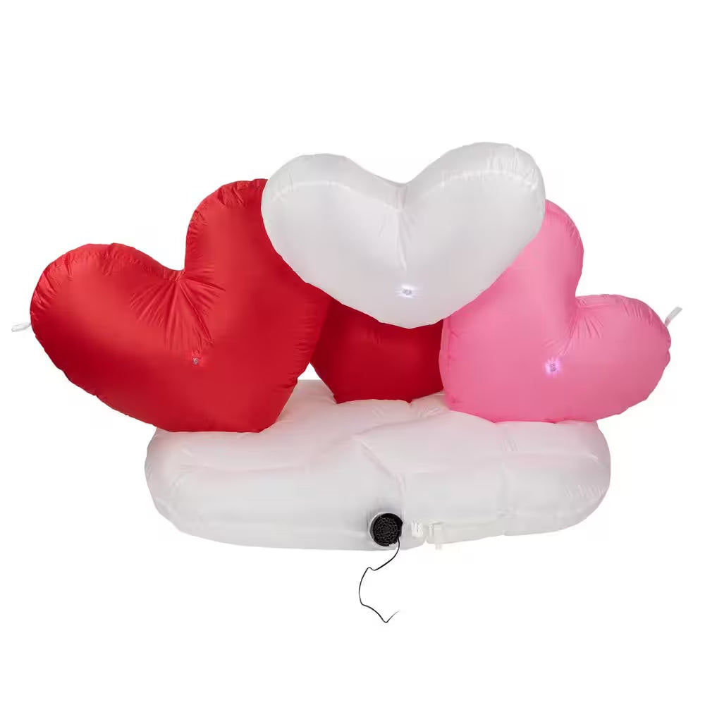 5 Ft. Inflatable Lighted Valentine'S Day Conversation Hearts Outdoor Decoration