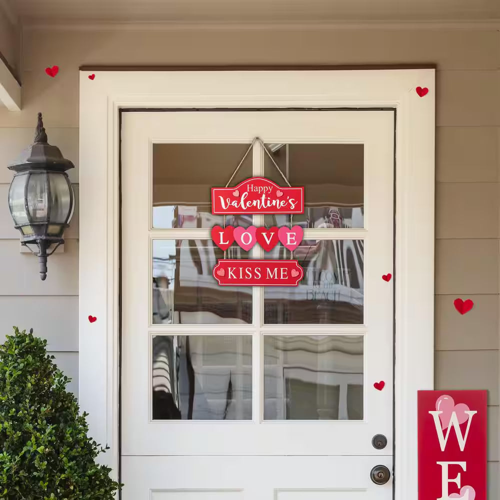 13.50 In. H Valentine'S Wooden LOVE Word Sign Door Hanger