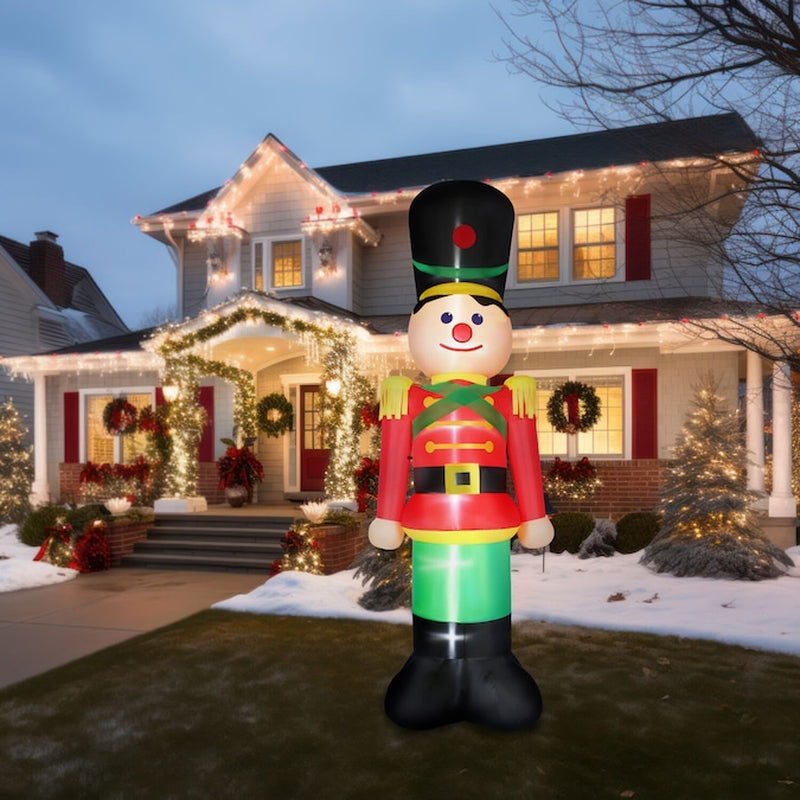 12-Ft Lighted Nutcracker Christmas Inflatable