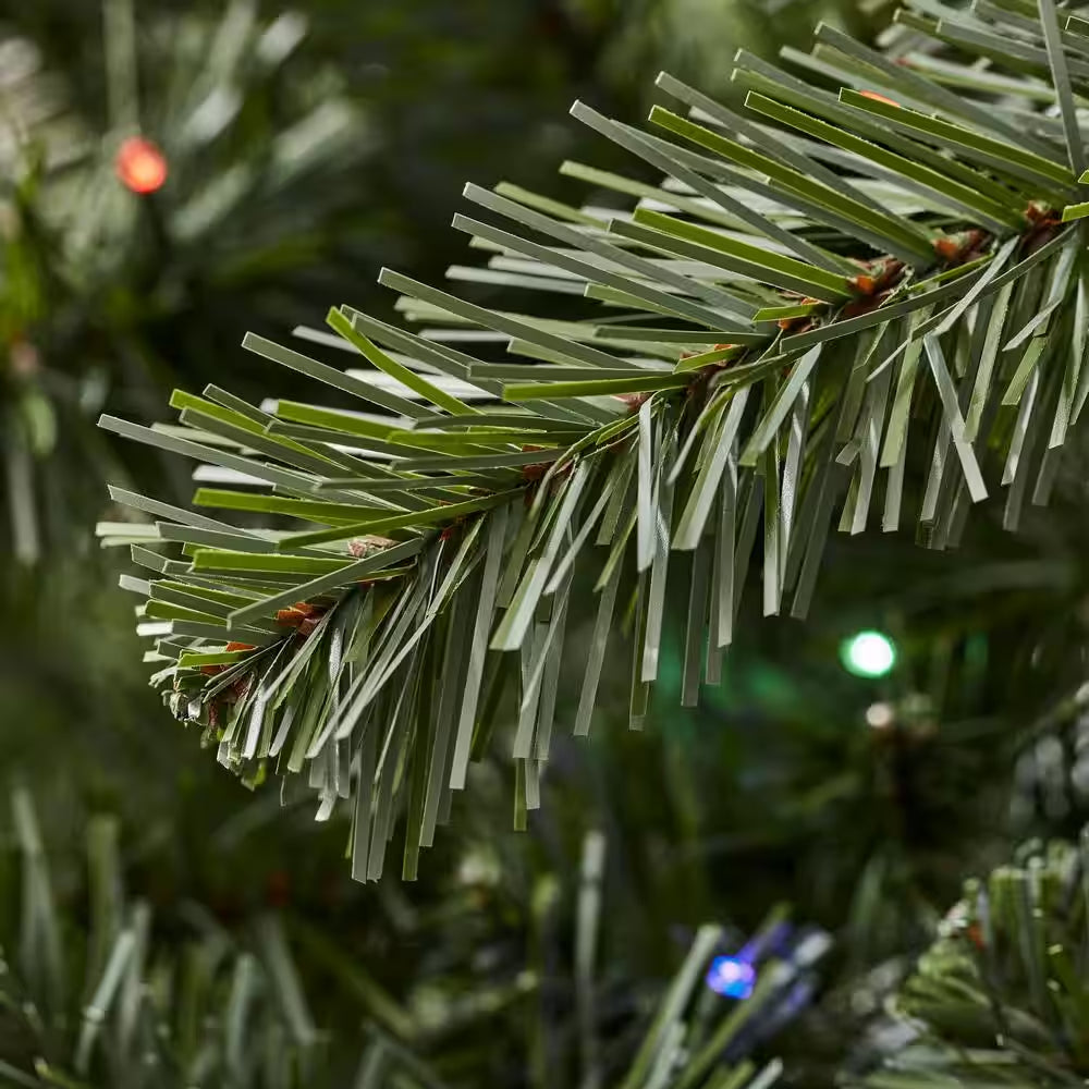 6.5 Ft. Pre-Lit LED Festive Pine Artificial Christmas Tree T2