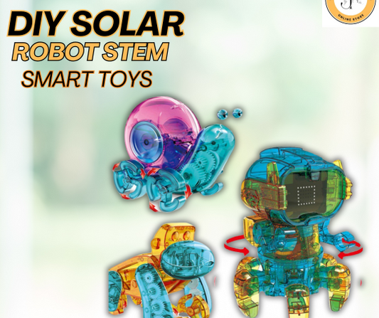 DIY Solar Robot Stem Technology Assembled, Invented Scientific Experiments, Smart Toys