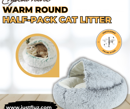 Crystal velvet warm round half-pack cat litter