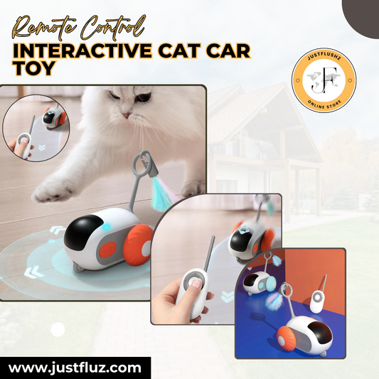 Remote Control Interactive Cat Car Toy USB Charging Chasing Automatic Self-moving Remote Smart Control Car Interactive Cat Toy Pet Products