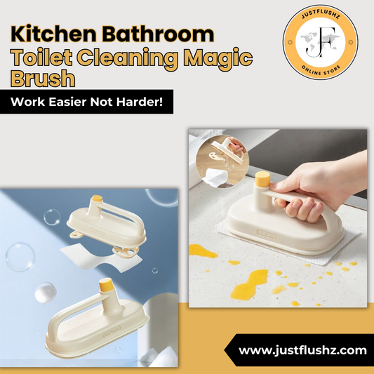 Kitchen Bathroom Toilet Cleaning Magic Brush Glass Wall Cleaning Bath Brush Handle Cleaning Rag Ceramic Window Slot Clean Brush Kitchen Gadgets