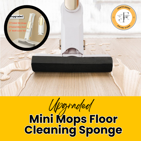 Upgraded Mini Mops Floor Cleaning Sponge Squeeze Mop Household Cleaning Tools Home Cleaner Mop