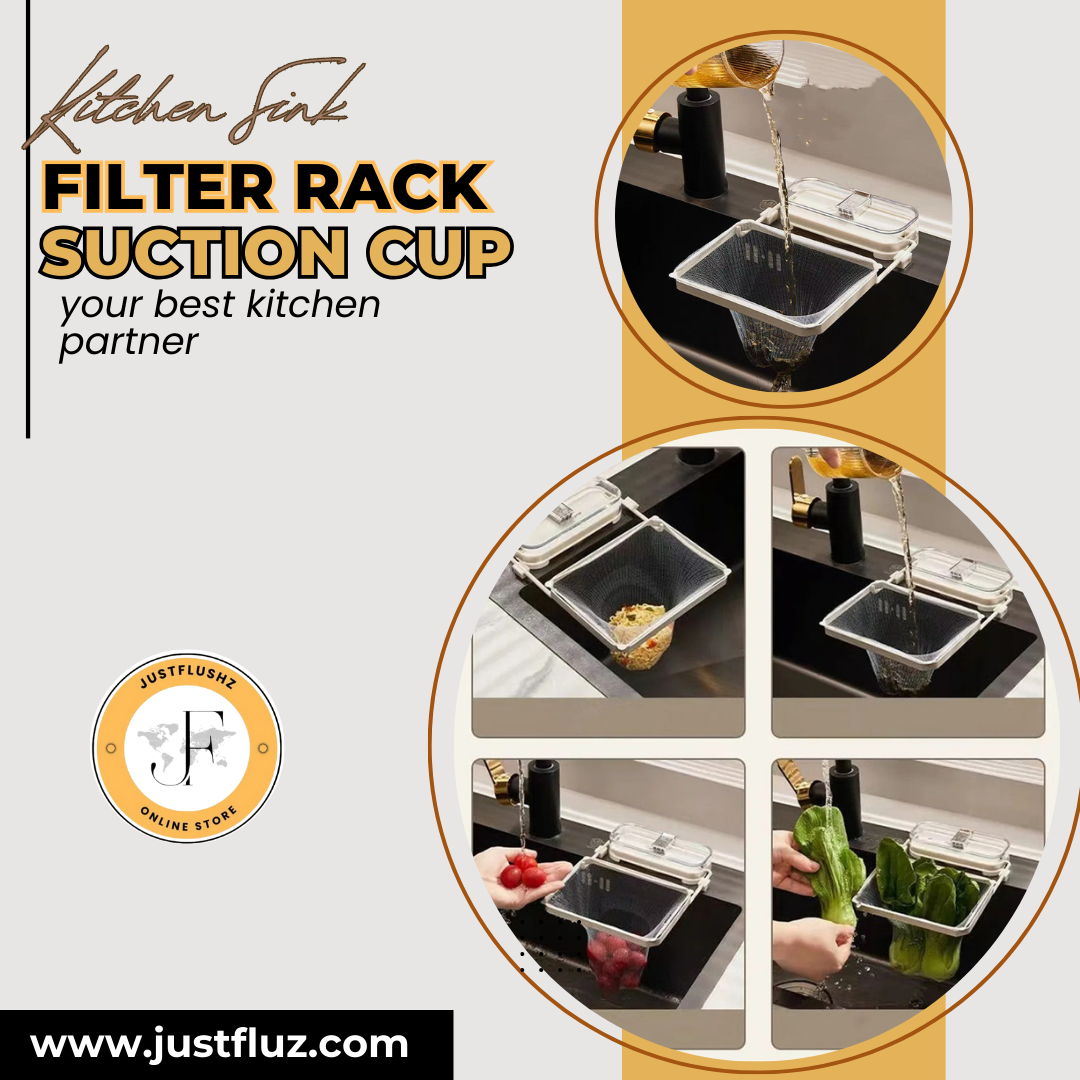 Kitchen Sink Filter Rack Suction Cup Disposable Leftover Leftovers Filter Pocket Kitchen Garbage Drain Rack Sink Strainer Kitchen Gadgets