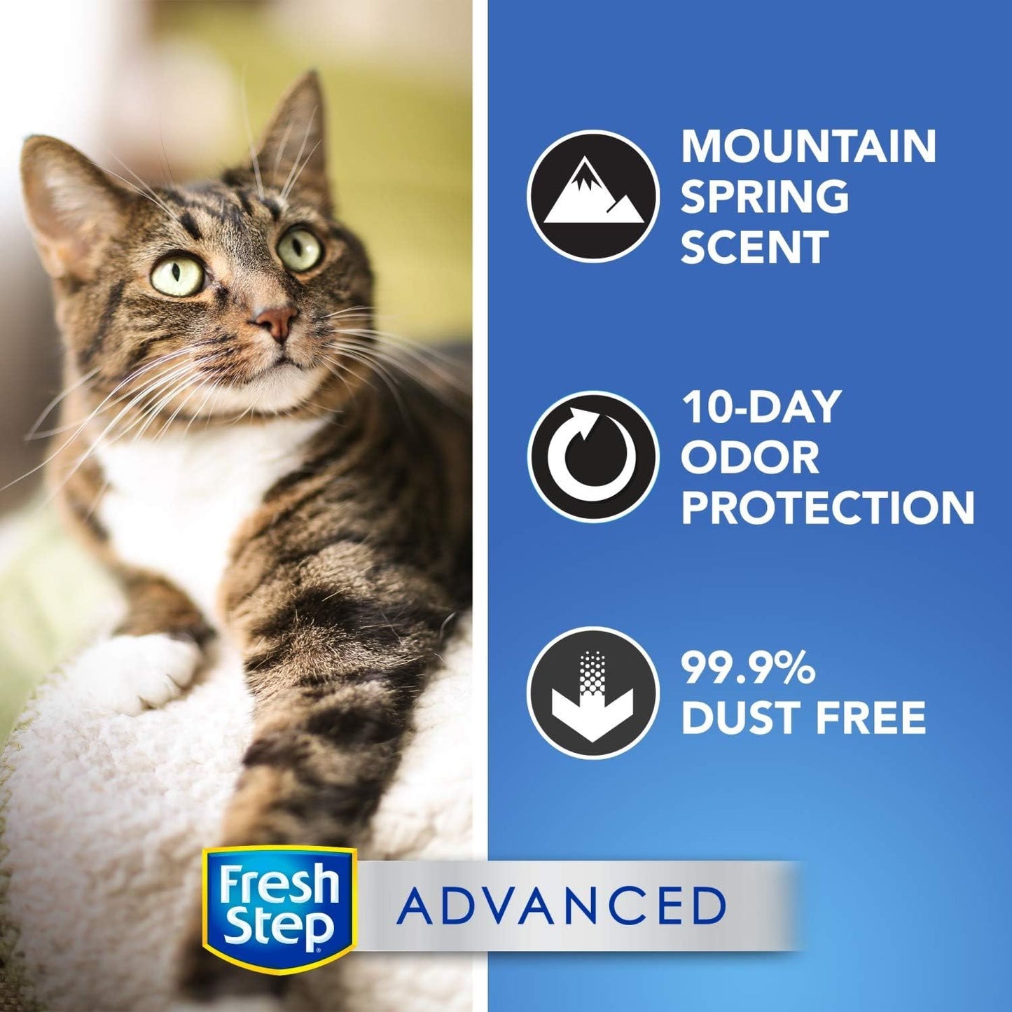 Advanced Extreme Clumping Cat Litter with Odor Control - Mountain Spring Scent, 18.5 Lb (Package May Vary)