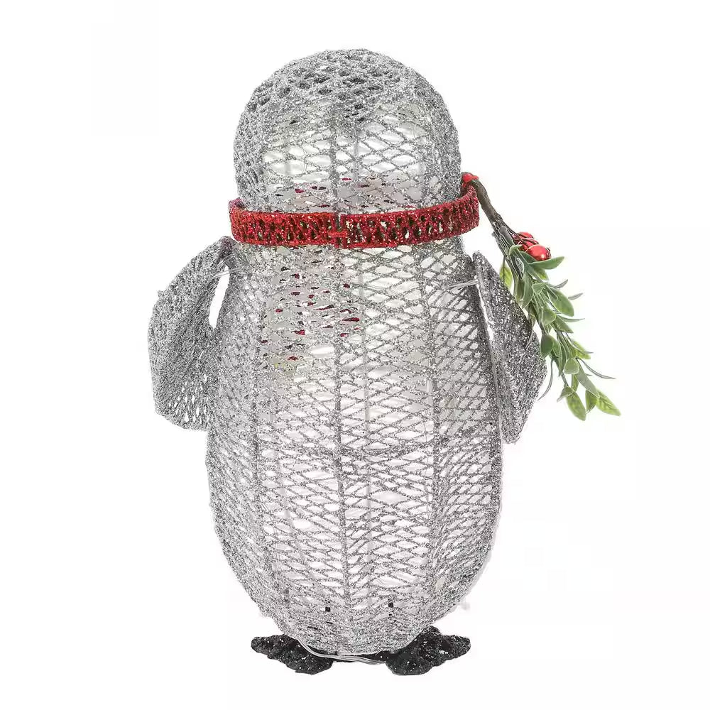 15 In. H Lighted Christmas Penguin Yard Decoration