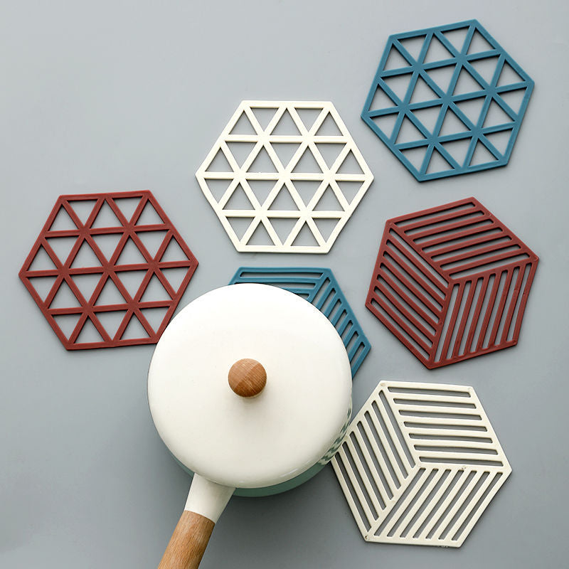 Non Slip Hexagon Coasters | 2pcs Nordic Drink Coaster | Just Flushz