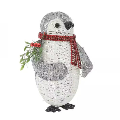 15 In. H Lighted Christmas Penguin Yard Decoration