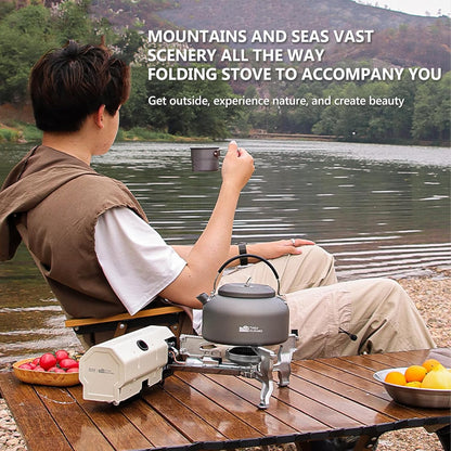 2600W Portable Butane Gas Cassette Stove with Adjustable Fire & Carry Case for Camping, Outdoor Travel & Picnics.