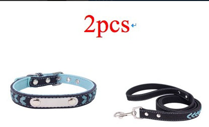 Stainless Steel Iron Dog Collar with Laser Lettering